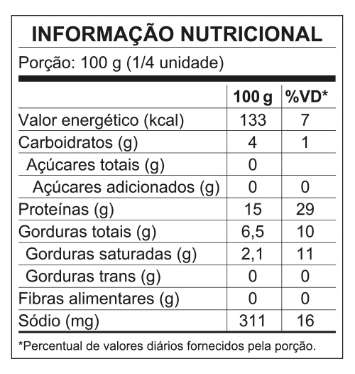 Tabela Nutricional