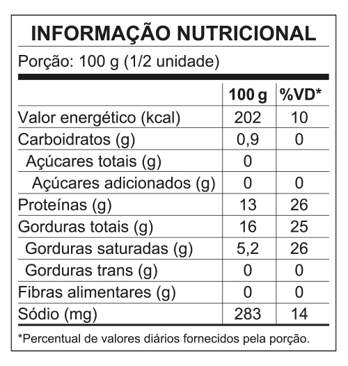 Tabela Nutricional