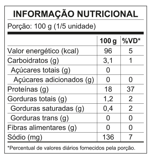 Tabela Nutricional